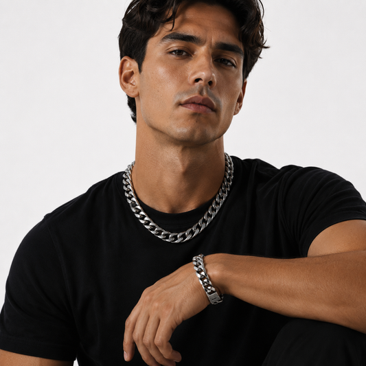 Vesta Iron Clad Pure Titanium 14mm Cuban Link Necklace