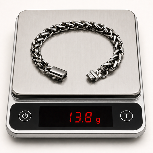 Vesta Dragon Bone Titanium Bracelet – Pure Titanium