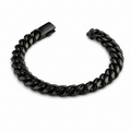 Vesta 10mm Black PVD Titanium Cuban Link Bracelet