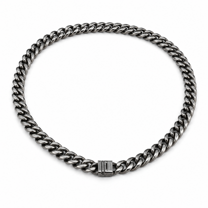 Vesta Iron Clad Pure Titanium 14mm Cuban Link Necklace