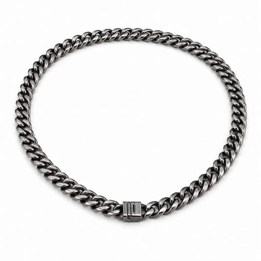 Vesta Iron Clad Pure Titanium 14mm Cuban Link Necklace