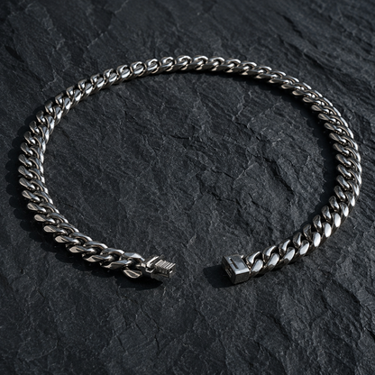 Vesta Iron Clad Pure Titanium 14mm Cuban Link Necklace