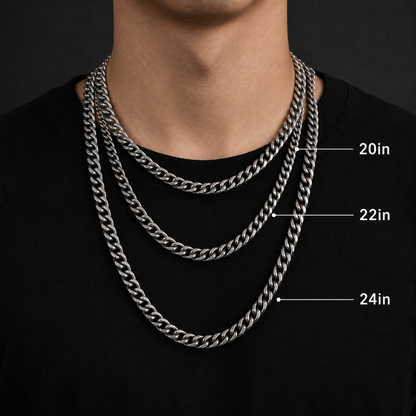 Vesta 10mm Pure Titanium Necklace & Bracelet Set