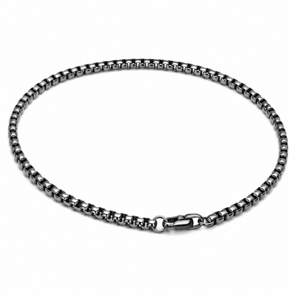 Vesta 7mm Pure Titanium Box Chain Necklace