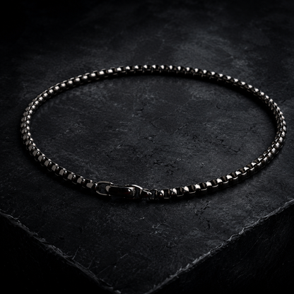 Vesta 7mm Pure Titanium Box Chain Necklace
