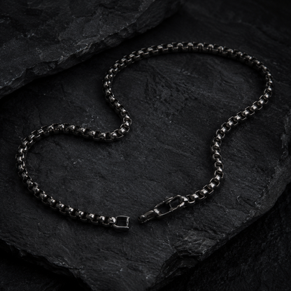 Vesta 7mm Pure Titanium Box Chain Necklace