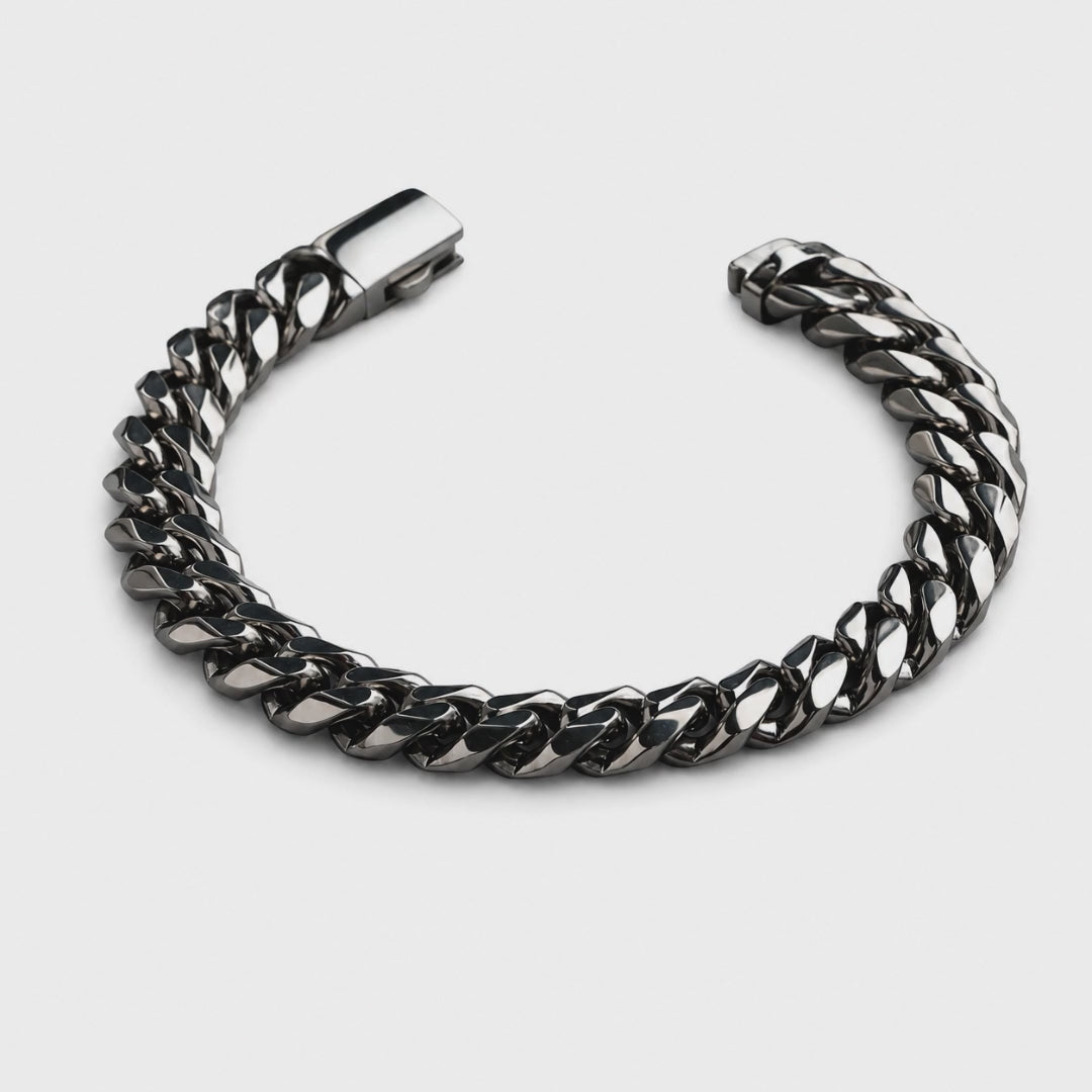 Vesta Cuban Link Titanium Bracelet – 10mm Pure Titanium