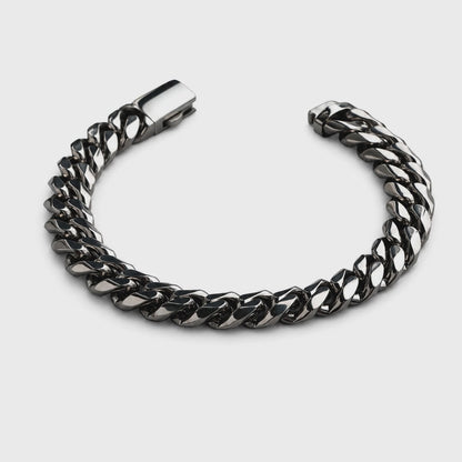 Vesta Cuban Link Titanium Bracelet – 10mm Pure Titanium