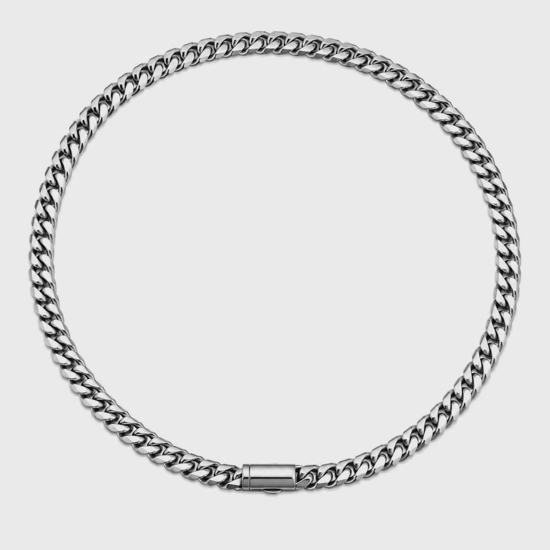 Vesta Pure Titanium Cuban Chain Necklace – 10mm