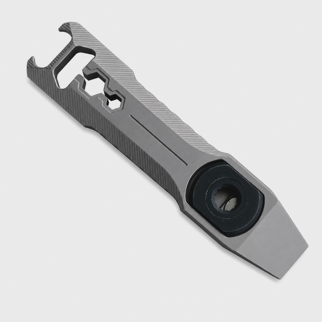 Vesta Titanium EDC Pry Bar Multi-Tool with Ratchet and Torx Bits