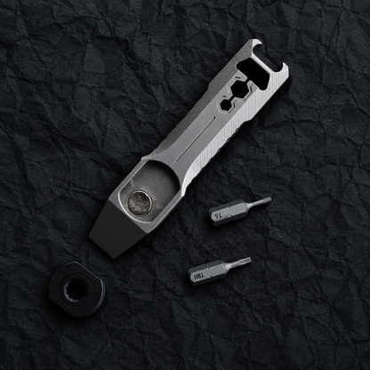Vesta Titanium EDC Pry Bar Multi-Tool with Ratchet and Torx Bits