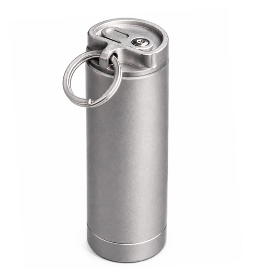 Titanium EDC Storage Capsule