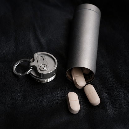 Titanium EDC Storage Capsule