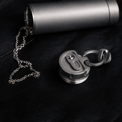 Titanium EDC Storage Capsule