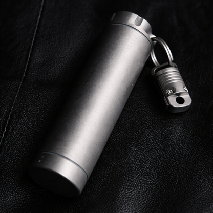 Titanium EDC Storage Capsule