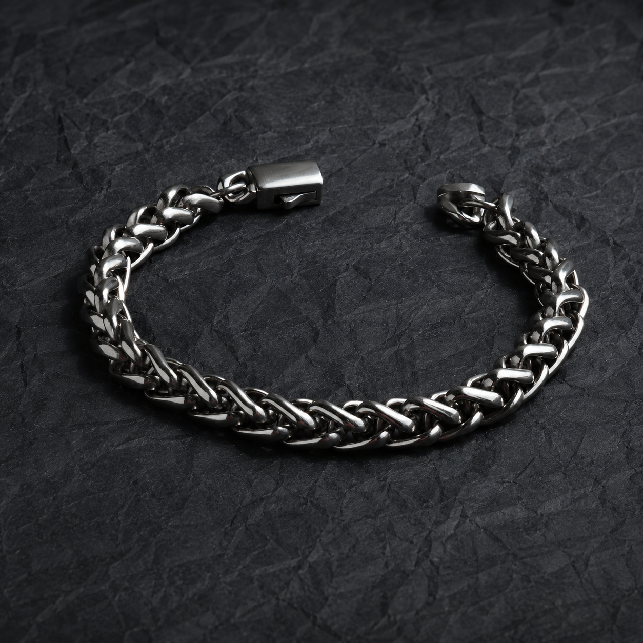 Vesta Dragon Bone Titanium Bracelet – Pure Titanium