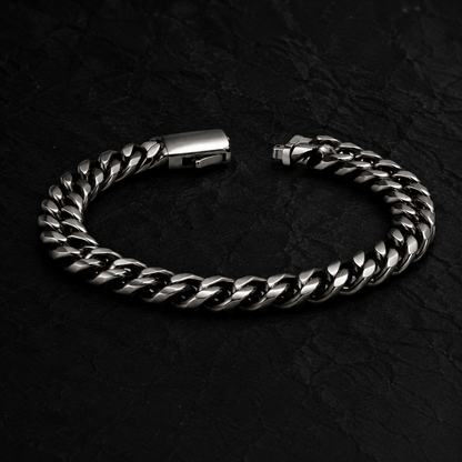 Vesta Cuban Link Titanium Bracelet – 10mm Pure Titanium