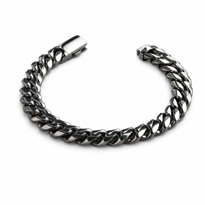 Vesta Cuban Link Titanium Bracelet – 10mm Pure Titanium