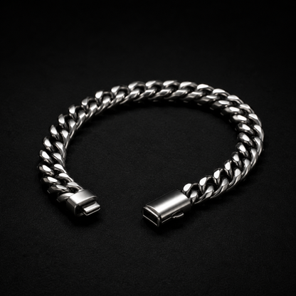 Vesta Cuban Link Titanium Bracelet – 10mm Pure Titanium