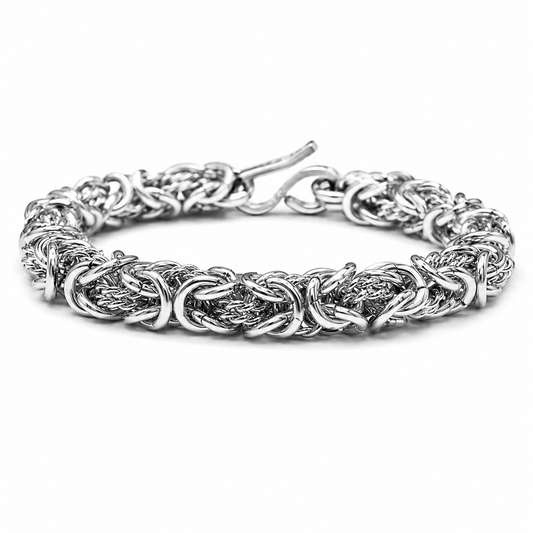Vesta Dragon Coil Titanium Bracelet – 9mm Pure Titanium