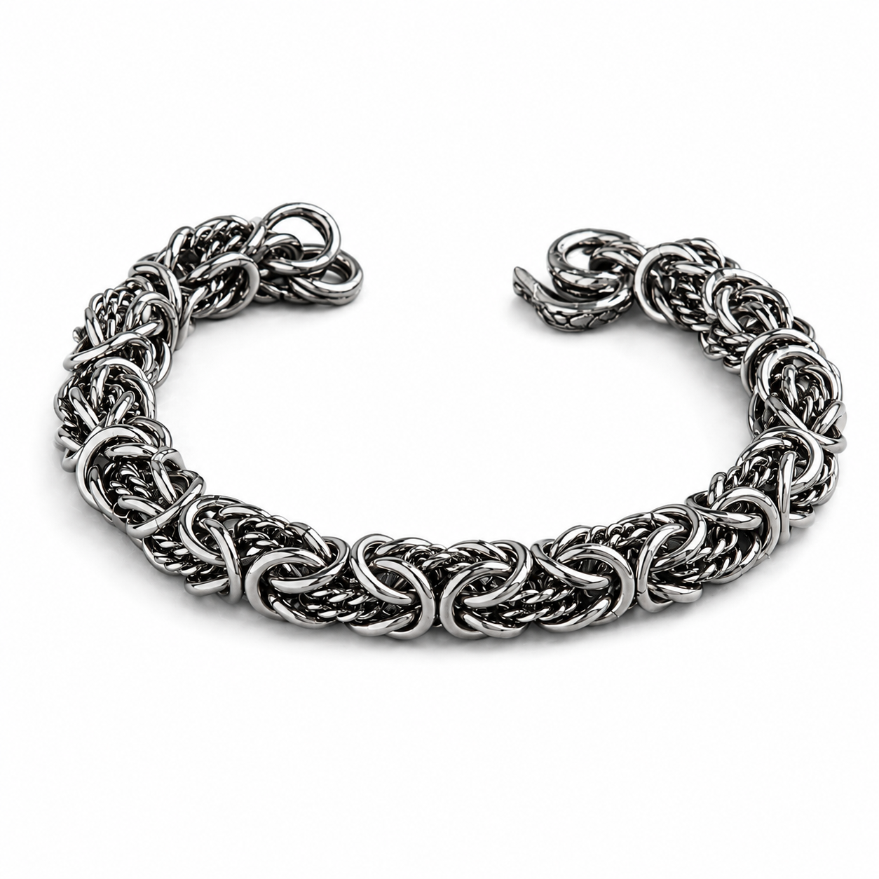 Vesta Dragon Coil Titanium Bracelet – 9mm Pure Titanium