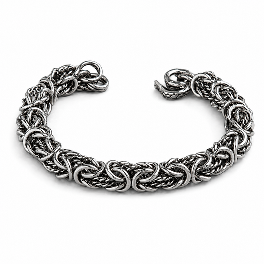 Vesta Dragon Coil Titanium Bracelet – 9mm Pure Titanium