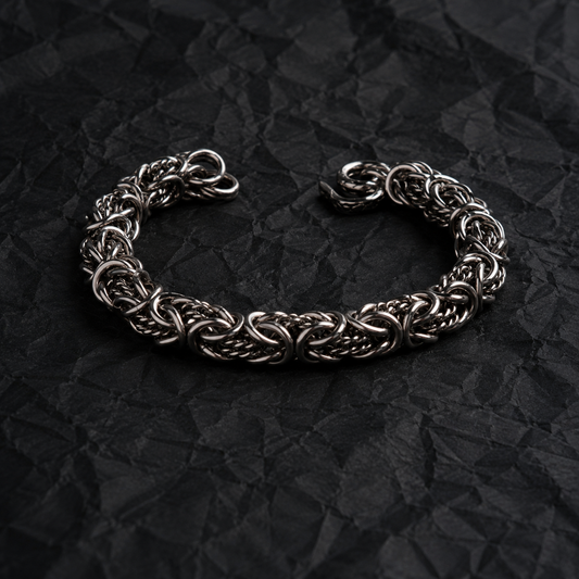 Vesta Dragon Coil Titanium Bracelet – 9mm Pure Titanium