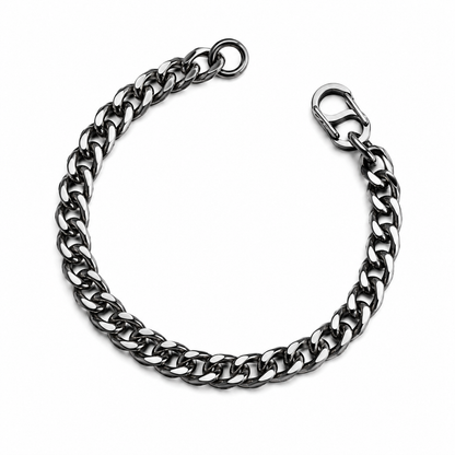 Vesta Reversible Cuban Titanium Bracelet – 7mm Pure Titanium