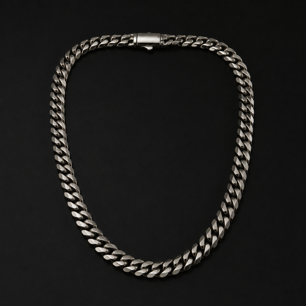 Vesta Pure Titanium Cuban Chain Necklace – 10mm