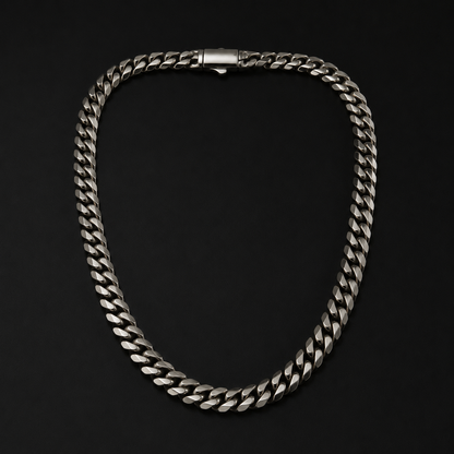 Vesta Pure Titanium Cuban Chain Necklace – 10mm
