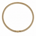 Vesta 10mm 18K Gold PVD Titanium Cuban Chain Necklace